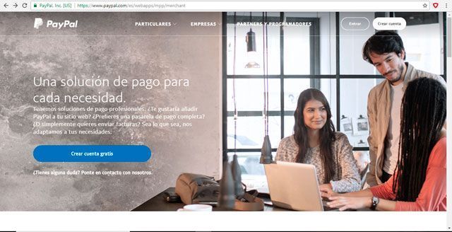 Cómo crear una cuenta en PayPal