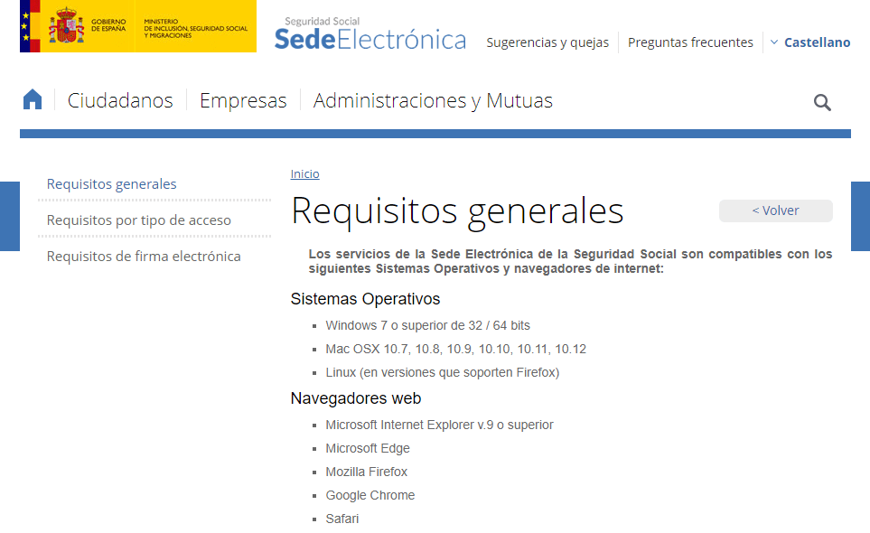 Solicitar certificado Vida Laboral